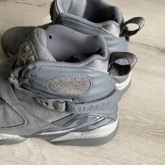 Nike air JORDAN 8 retro gray suede shoes‎ sneakers - Picture 10 of 16